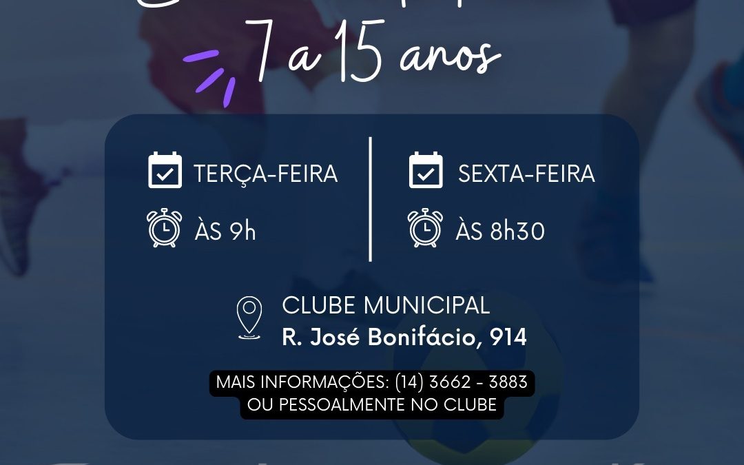 Escolinha de Futsal tem aulas no período da manhã