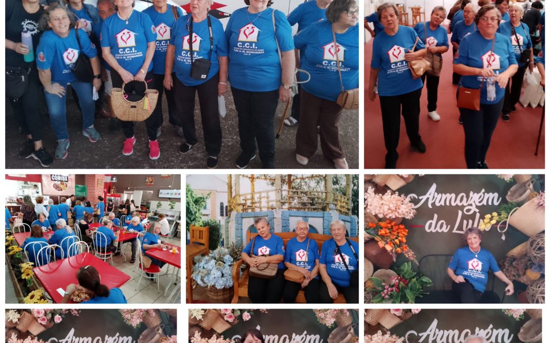 Idosos do CCI de Itaju visitam a Feira do Bordado de Ibitinga