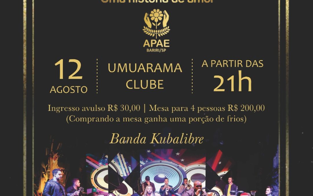 Bariri: Apae comemora 50 anos com baile no Umuarama