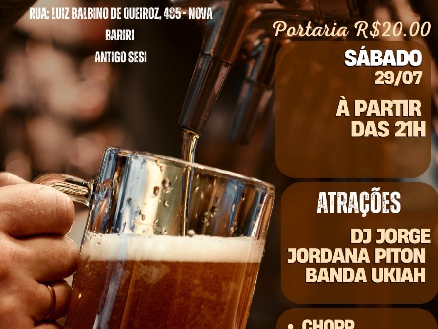 LAV realiza festival do chope no dia 29