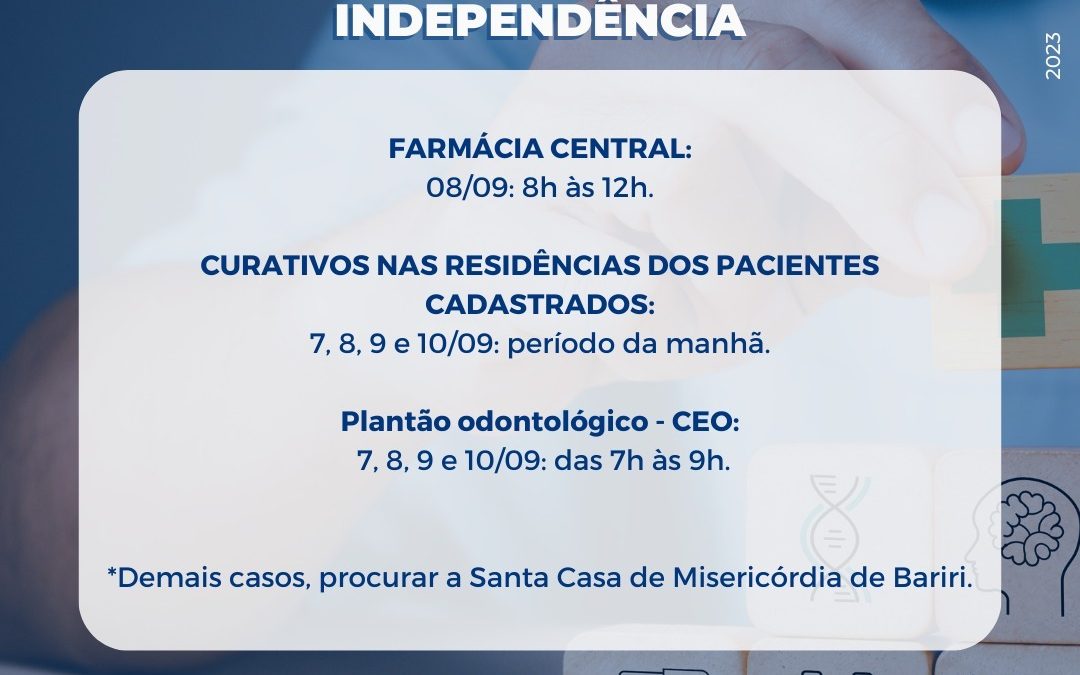 Saúde faz plantão especial no feriado