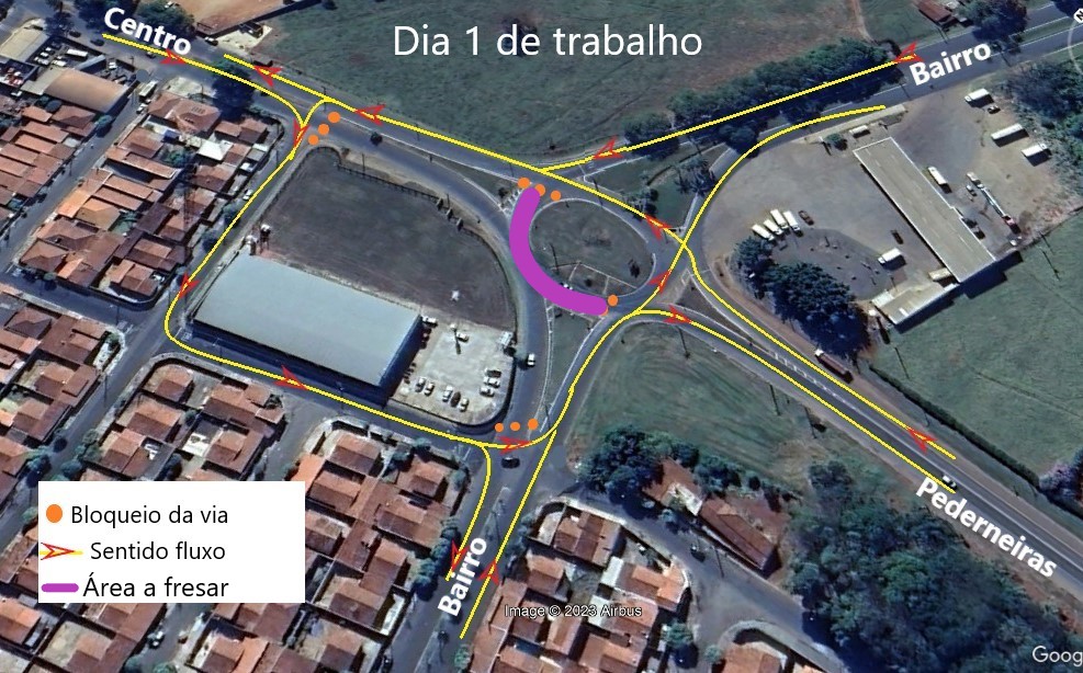 Rotatória em Bariri terá desvios em razão de obras