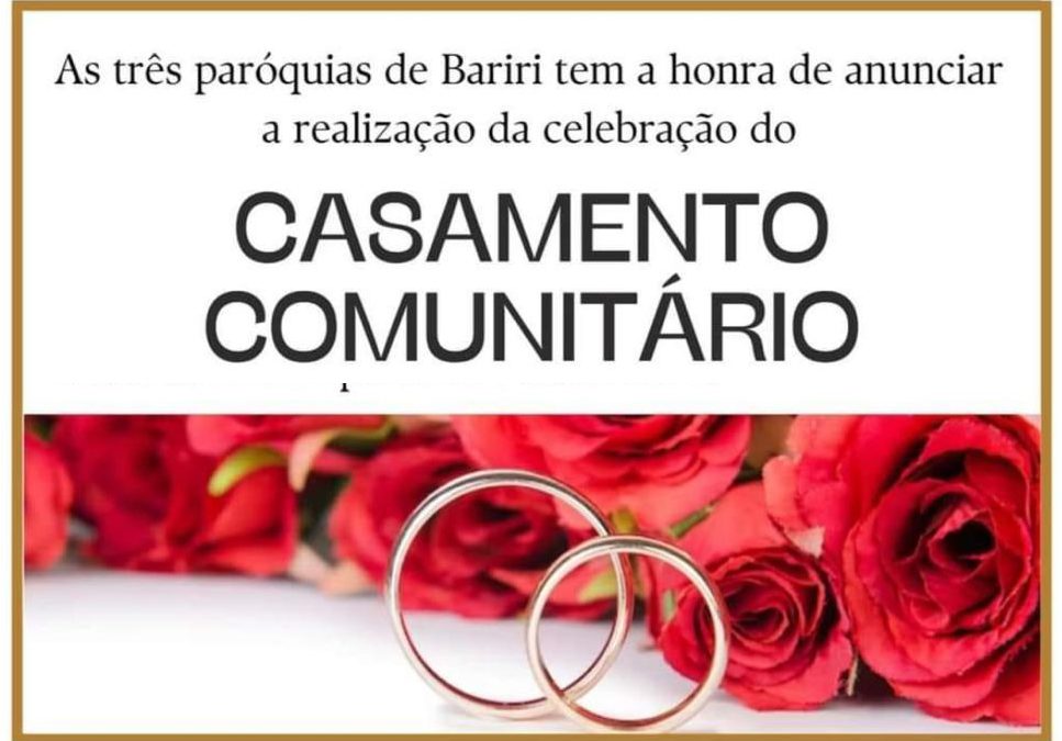 Inscrições para casamento comunitário vão até janeiro em duas paróquias