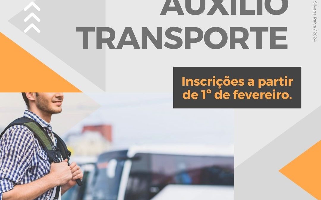 Prefeitura abre inscrições para auxílio transporte de estudantes