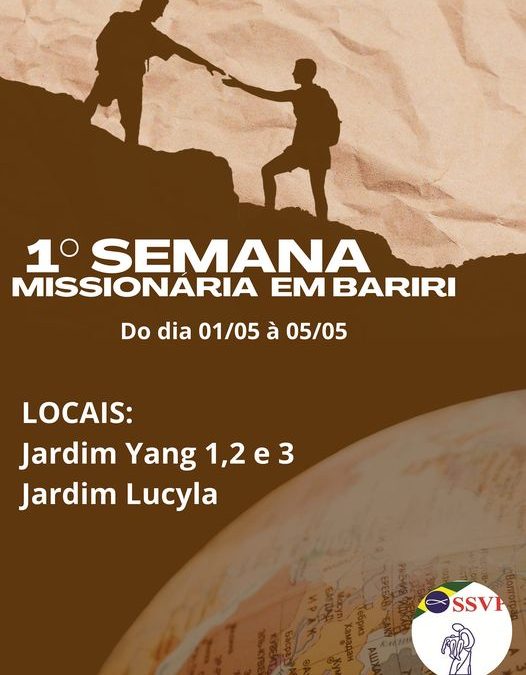 Bariri: Semana missionária inicia programação dos 70 anos das irmãs claretianas