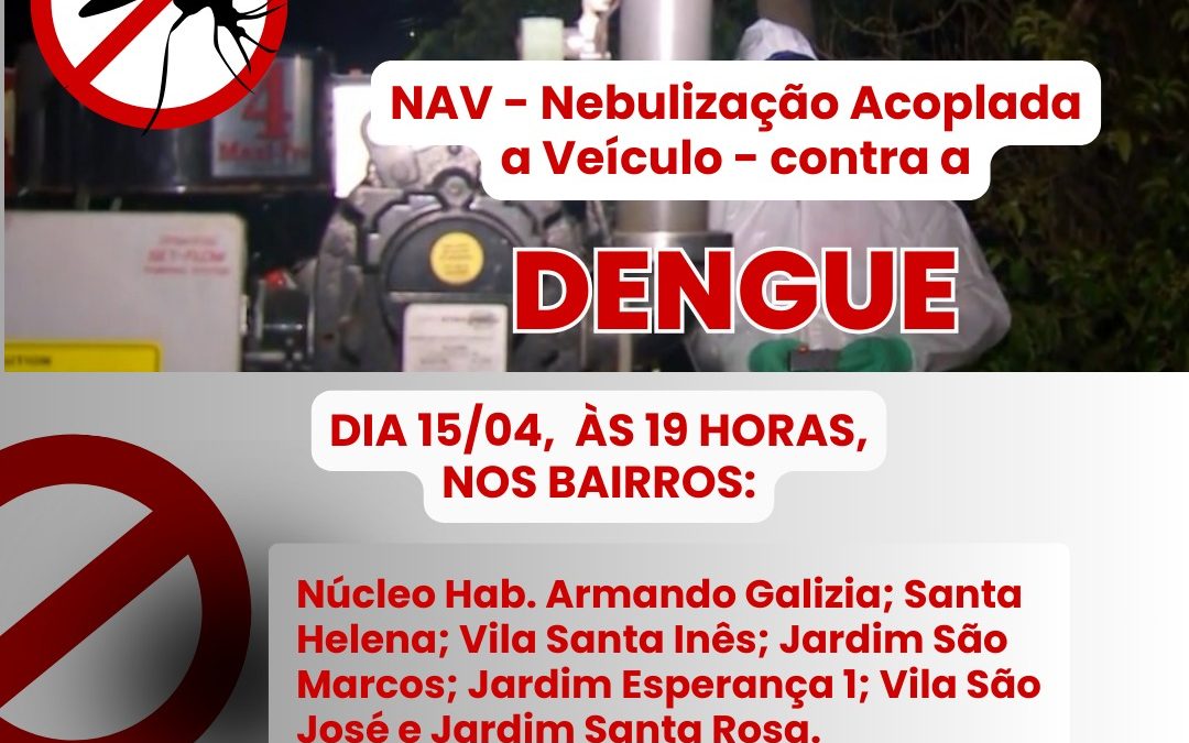 Saúde: Nesta semana, 22 bairros recebem terceira etapa da NAV