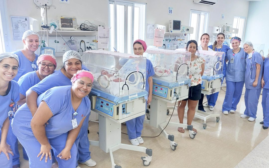 Região: Trigêmeas nascem na maternidade da Santa Casa de Jahu
