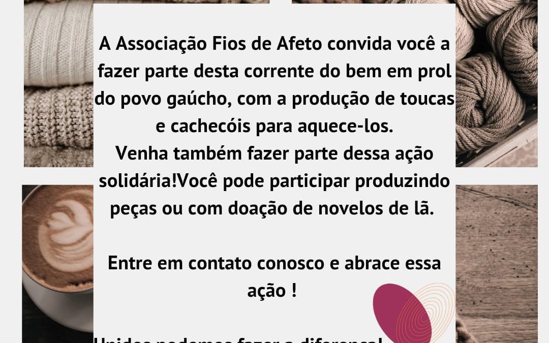 Cidade: Artesãs de Bariri confeccionam gorros e cachecóis para o povo gaúcho