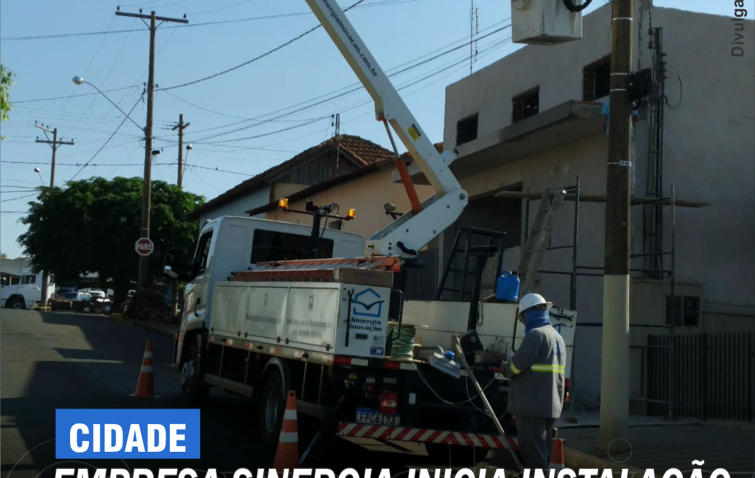 Cidade: Empresa Sinergia inicia instalação de luzes de LED em Bariri