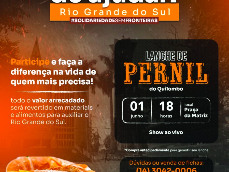 Cidade: Sábado tem lanche de pernil na Praça da Matriz