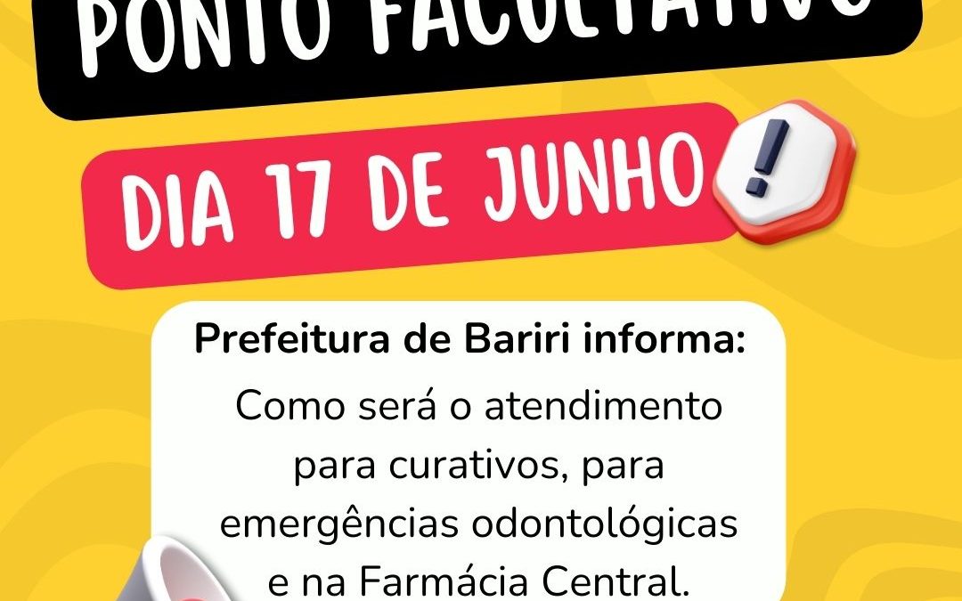 Saúde: Saúde tem horário de atendimento especial devido ao ponto facultativo