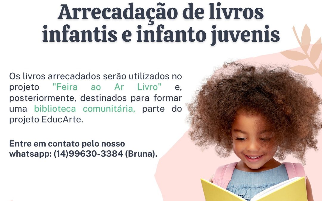 Cultura: Feira Ao Ar Livro promove arrecadação de livros infantis