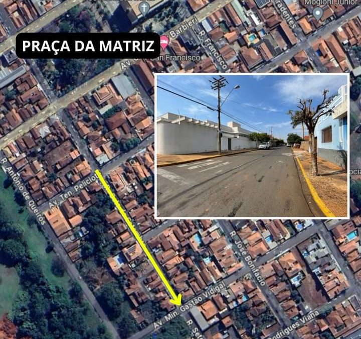 Bariri: Rua 7 terá mudança de direção em duas quadras