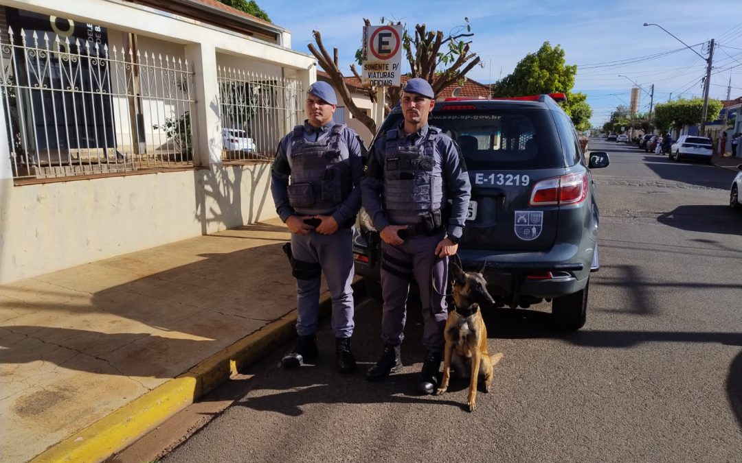 Policial: Com uso de cães, PM apreende drogas em Bariri