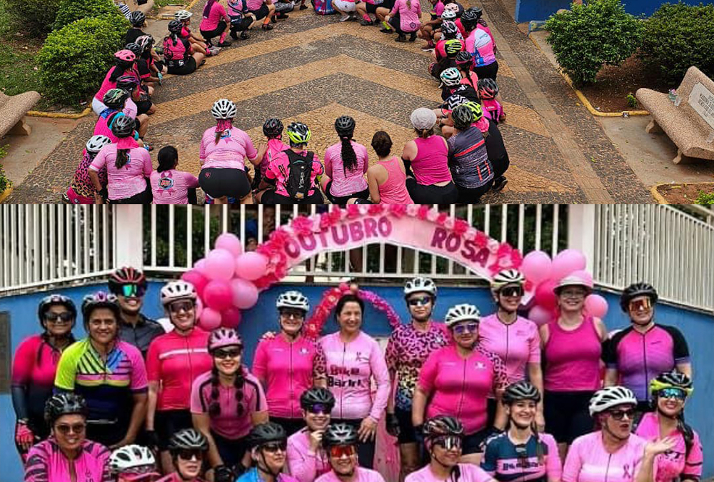 Região: Ciclistas pedalam em alusão ao Outubro Rosa