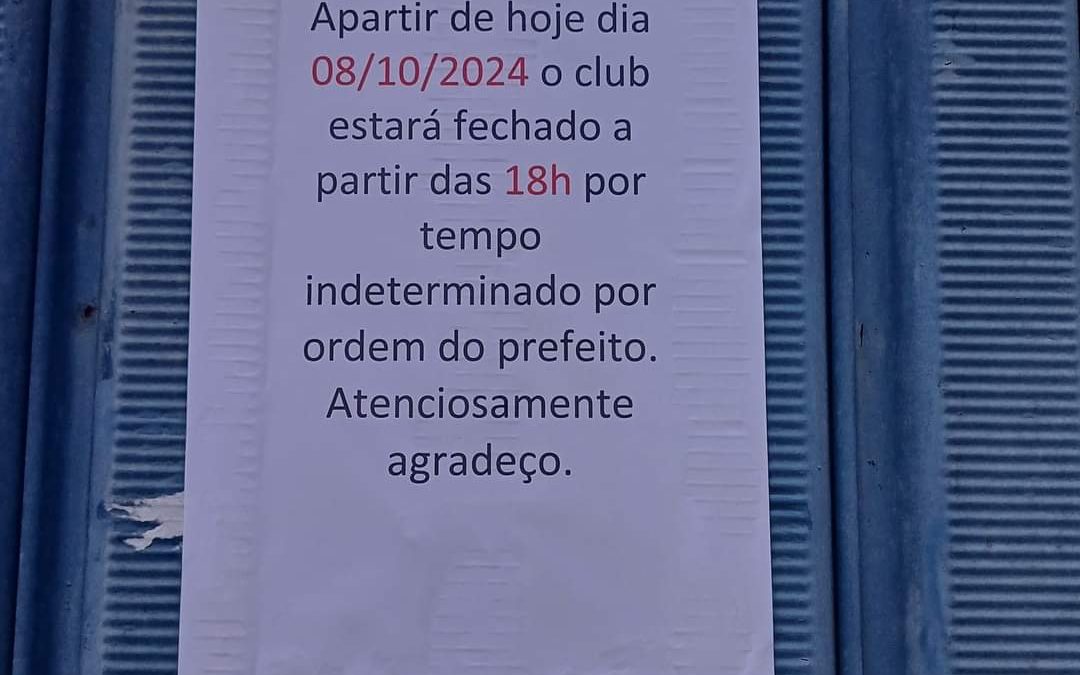 Cidade: Prefeitura fecha quadra municipal no período noturno