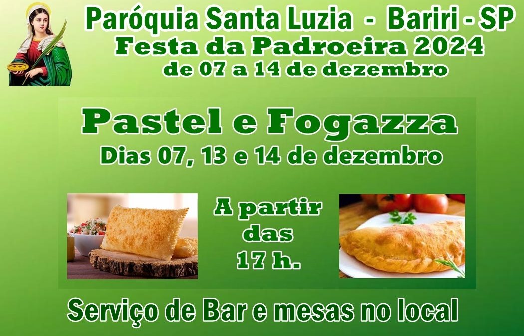 Cidade: Dia 7 de dezembro tem início a Festa de Santa Luzia 2024
