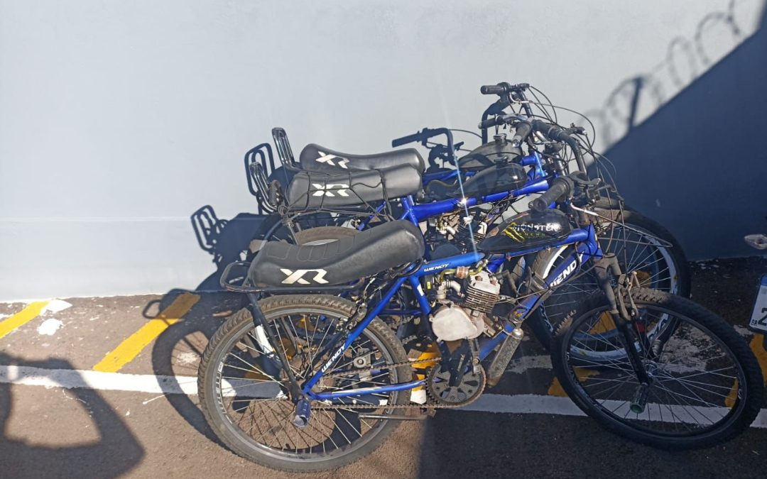 Policial: Fiscalização apreende bicicletas motorizadas irregulares