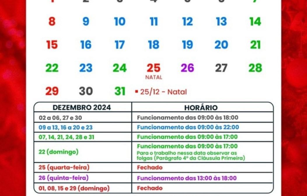 Cidade: Comércio funciona até 22h a partir de segunda-feira