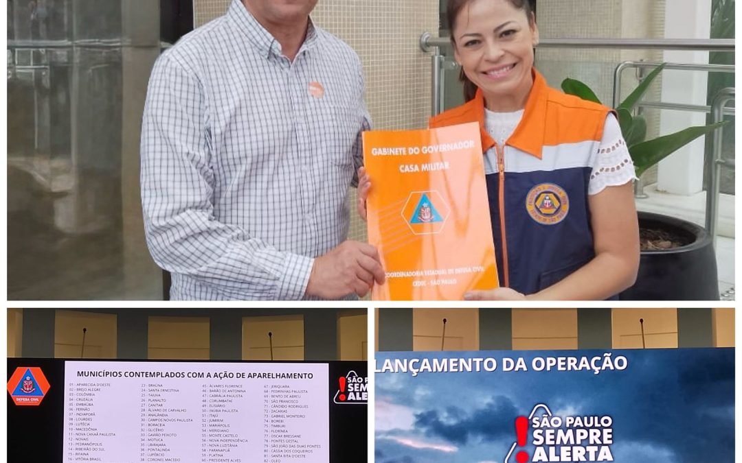 Região: Itaju é contemplada com veículo e equipamentos para Defesa Civil