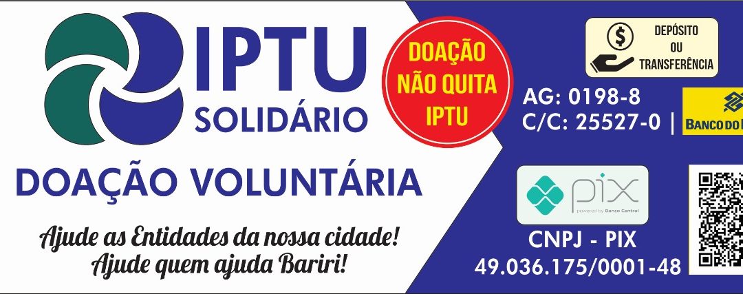 Economia: IPTU Solidário é forma de contribuir com entidades locais