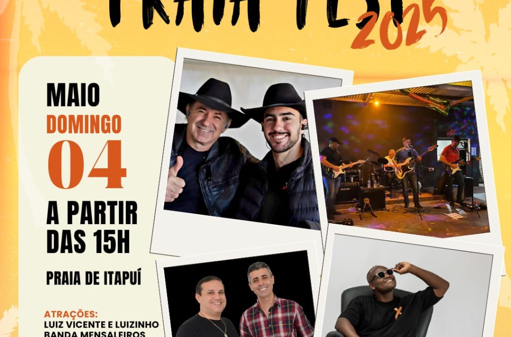 Região: Vem aí o Festival Itapuí Praia Fest 2025