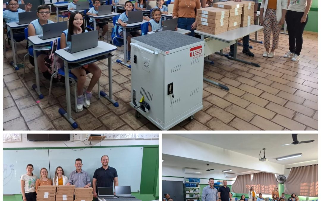 Região: Escola de Itaju recebe computadores para sala de informática