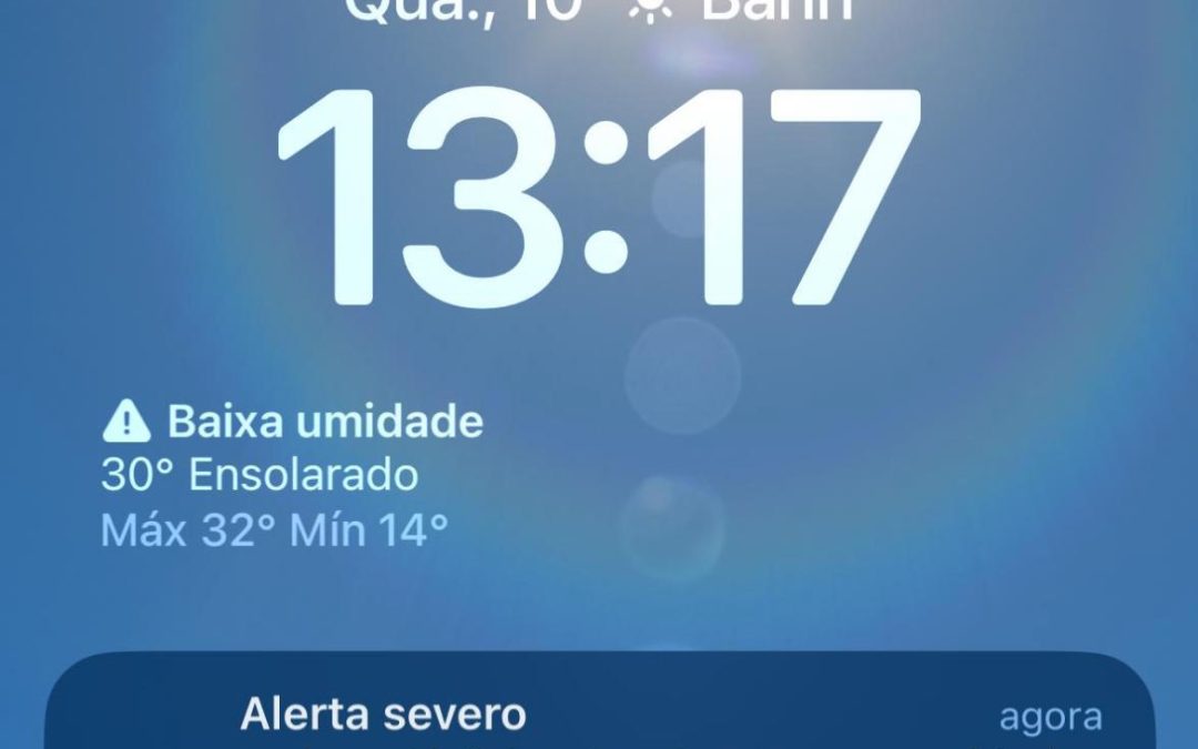 Cidade: Baixa umidade e calor acima de 34 °C colocam Bariri em estado de atenção