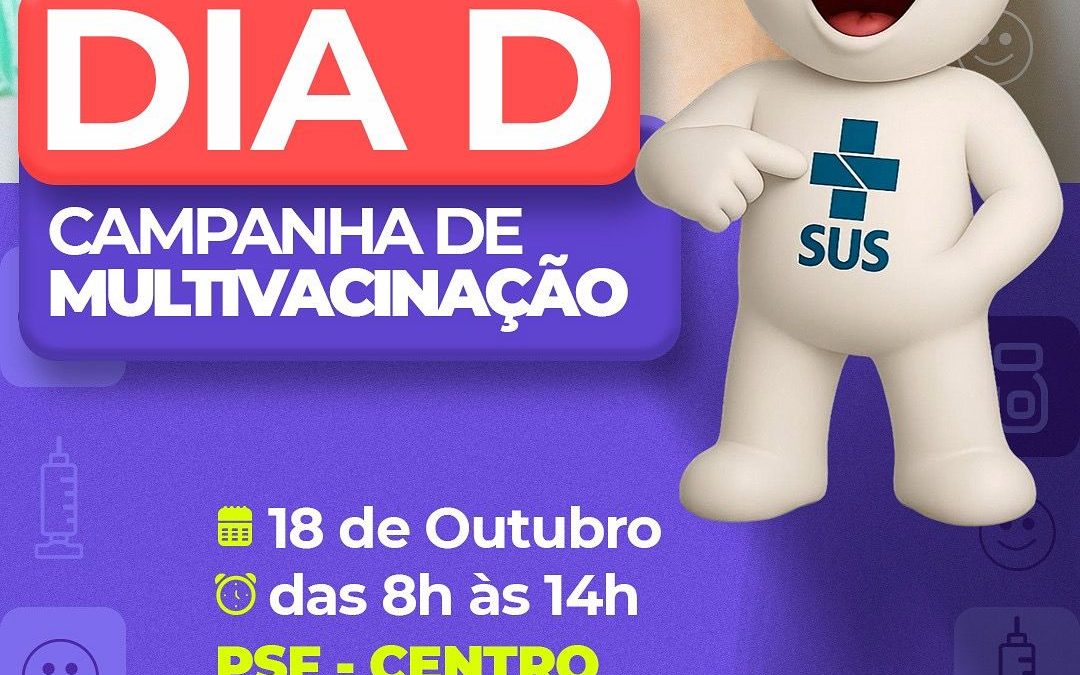 Região: Boraceia realiza ‘Dia D’ de multivacinação neste sábado