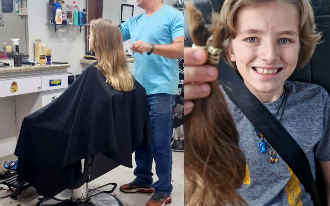 Cidade: Estudante de 10 anos doa cabelo ao Hospital Amaral Carvalho