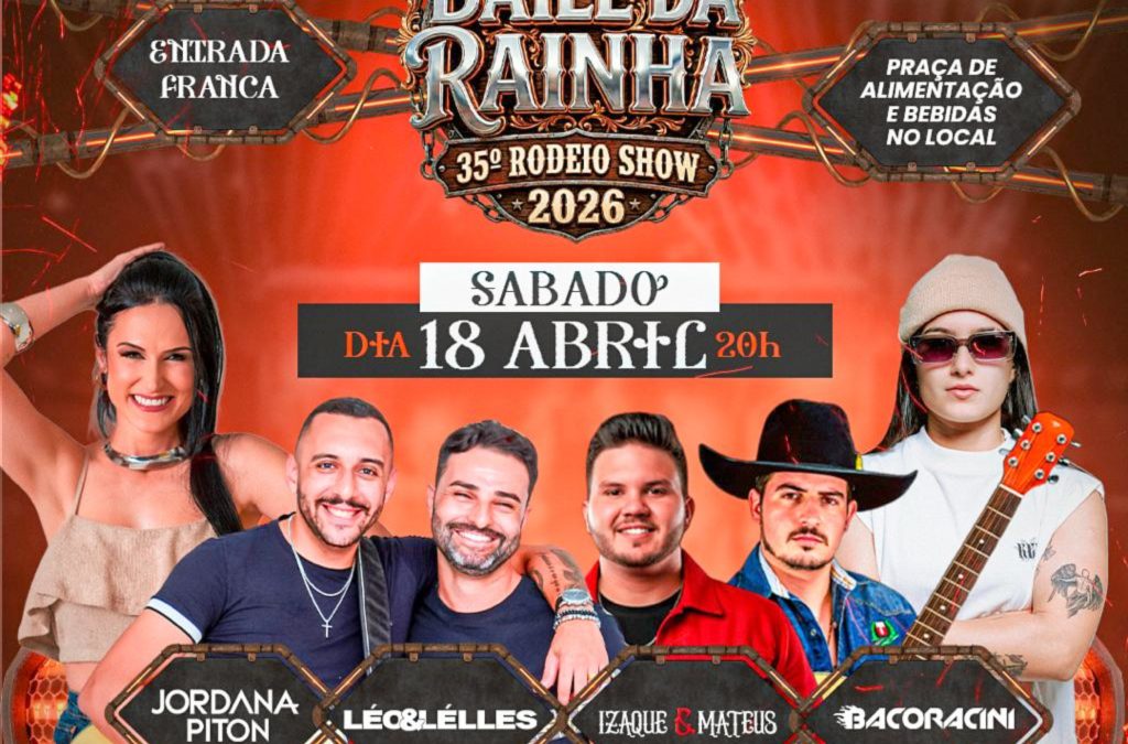 Região: Neste sábado tem Baile da Rainha do Rodeio Show Boraceia