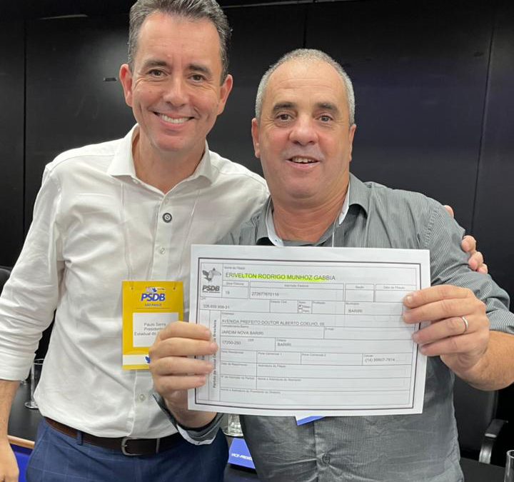 Eleições: Erivelton Munhoz é pré-candidato a deputado federal pelo PSDB