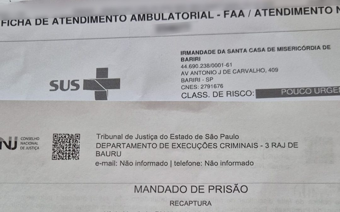 Policiais detêm homem que tentou atendimento com nome falso na Santa Casa