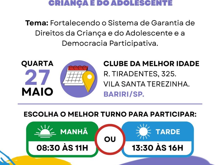 Cidade: CMDCA promove conferência lúdica em Bariri