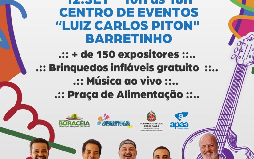 Região: Boraceia promove 5ª Feira Regional Sabores e Artes da Nossa Terra
