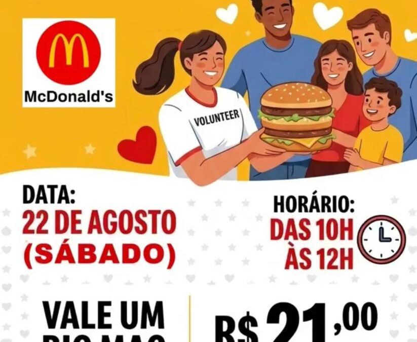Região: McDia Feliz no dia 22 mobiliza Bariri e região