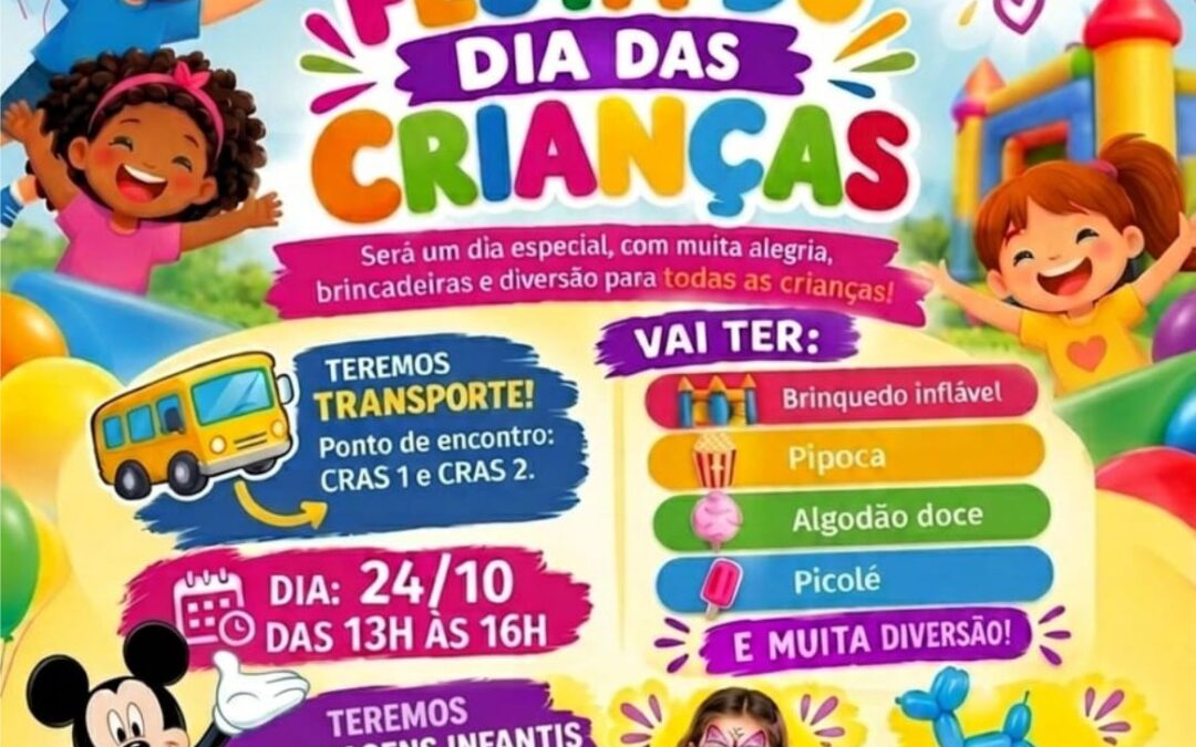 Cidade: Fundo Social e Cras realizam Festa do Dia das Crianças