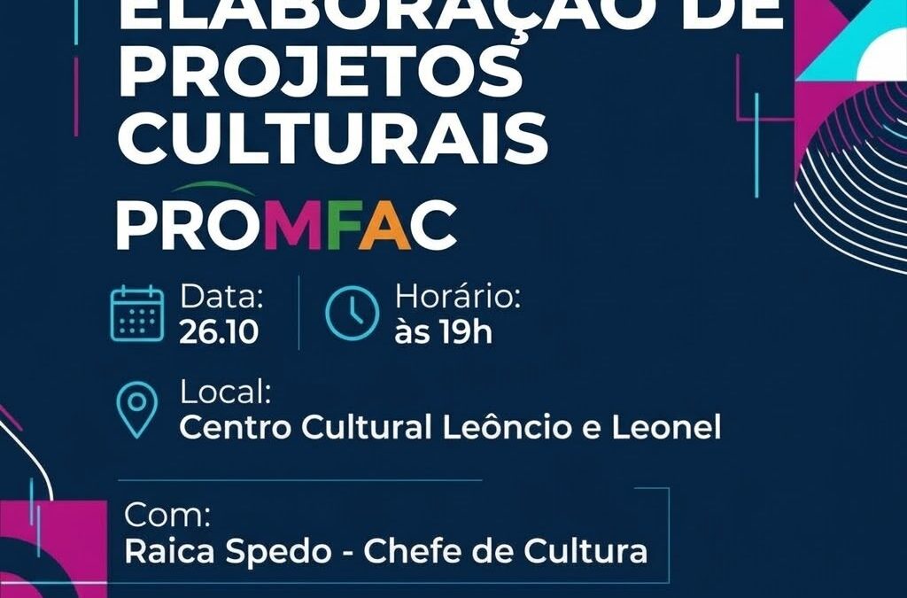 Cultura: Centro Cultural traz oficina de elaboração de projetos culturais